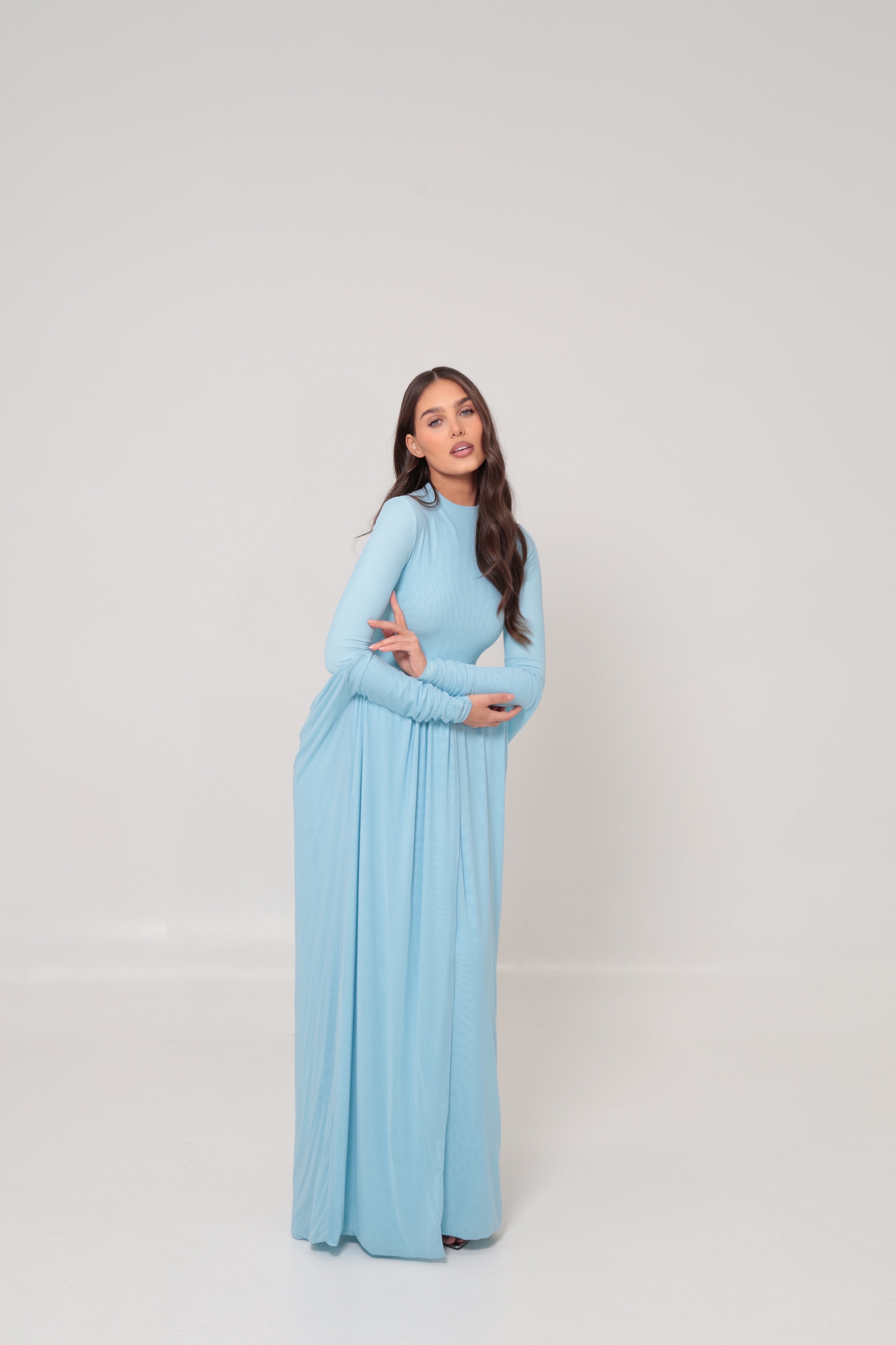 Azalea Cape Dress Blue Azalea Cape Dress Blue