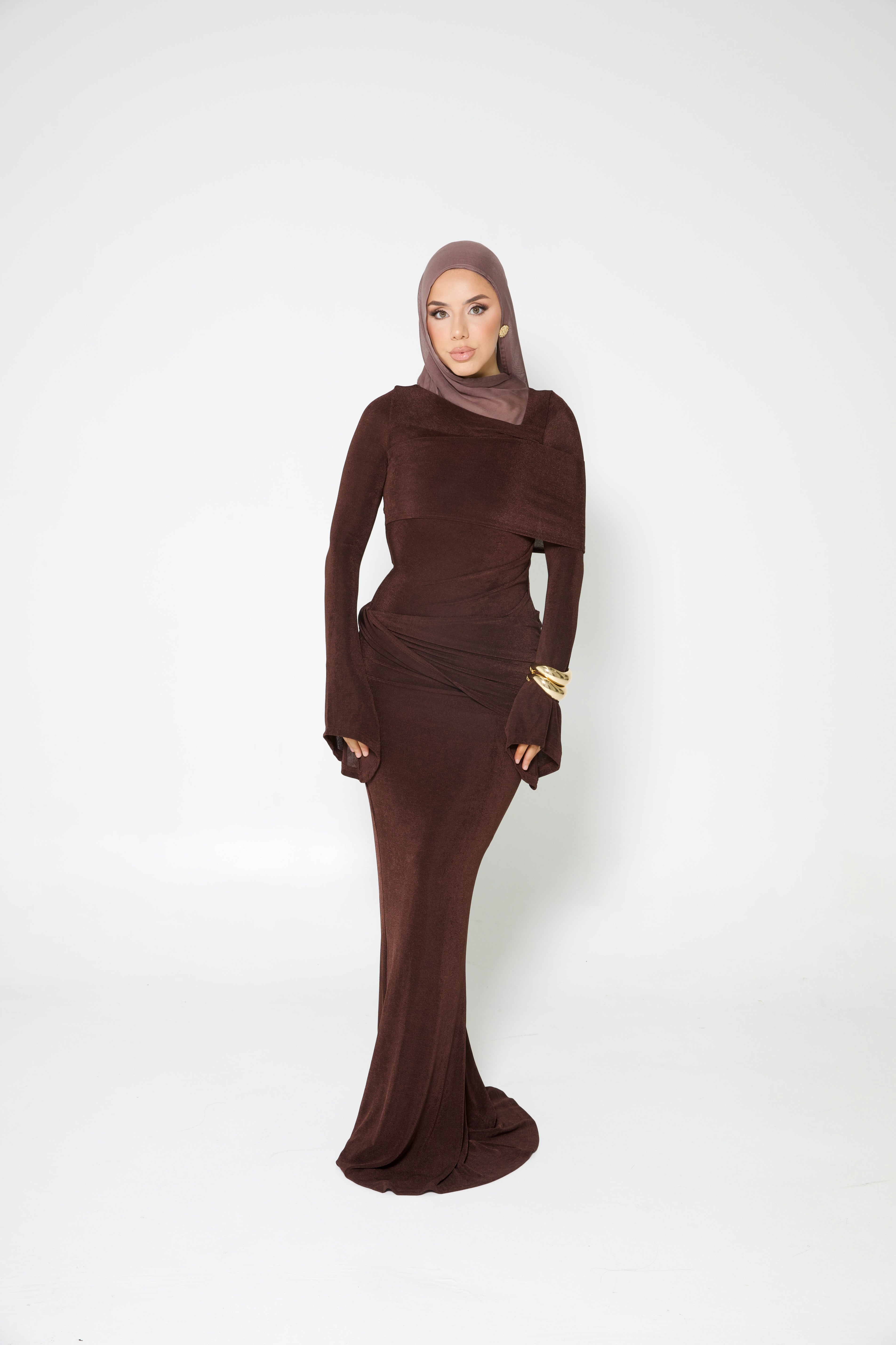 alaia brown dress Alaia Maxi Dress