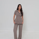 Sydney Short Sleeve Shirt Taupe