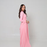 Azalea Cape Dress Blush