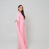 Azalea Cape Dress Blush