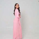 Azalea Cape Dress Blush