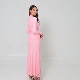 Azalea Cape Dress Blush