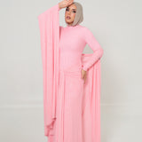 Azalea Cape Dress Blush