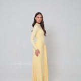 Azalea Cape Dress Lemon