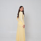 Azalea Cape Dress Lemon