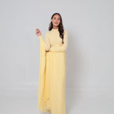 Azalea Cape Dress Lemon