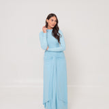 Azalea Cape Dress Blue