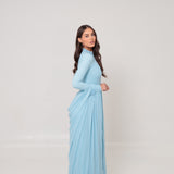 Azalea Cape Dress Blue