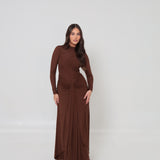 Azalea Cape Dress Brown