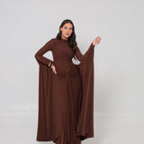 Azalea Cape Dress Brown