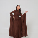Azalea Cape Dress Brown