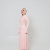 Diana Lace Dress Blush