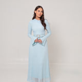 Diana Lace Dress Blue