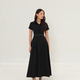 Alba Shirt Dress Black