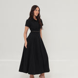 Alba Shirt Dress Black