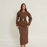 Camila Double Buckle Blazer Dress