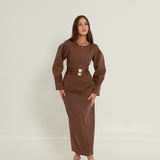 Camila Double Buckle Blazer Dress