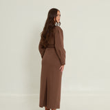 Camila Double Buckle Blazer Dress