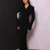 Kyana Blazer Dress Black