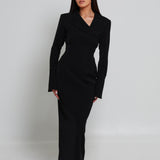 Kyana Blazer Dress Black