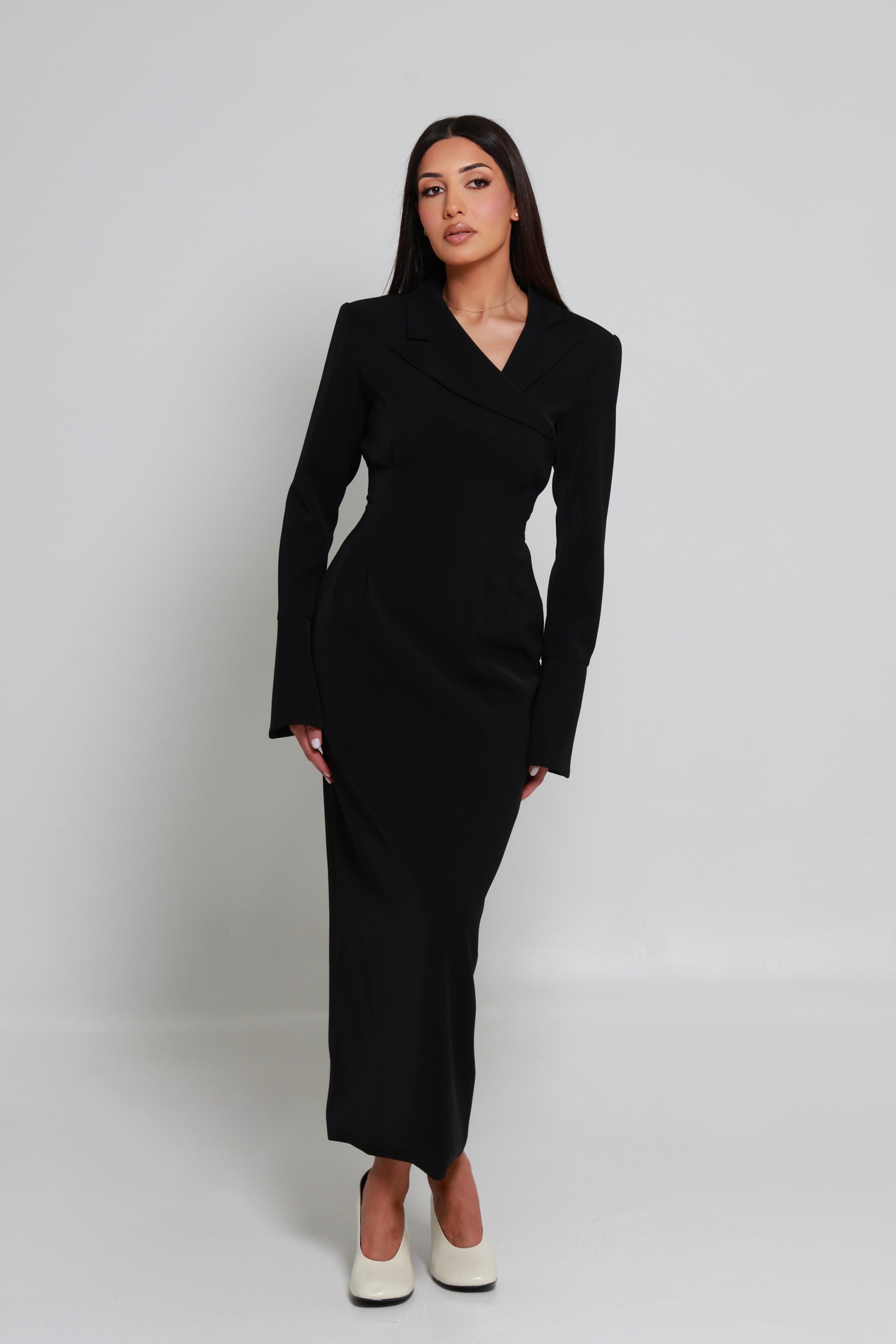 Kyana Blazer Dress Black