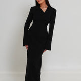 Kyana Blazer Dress Black